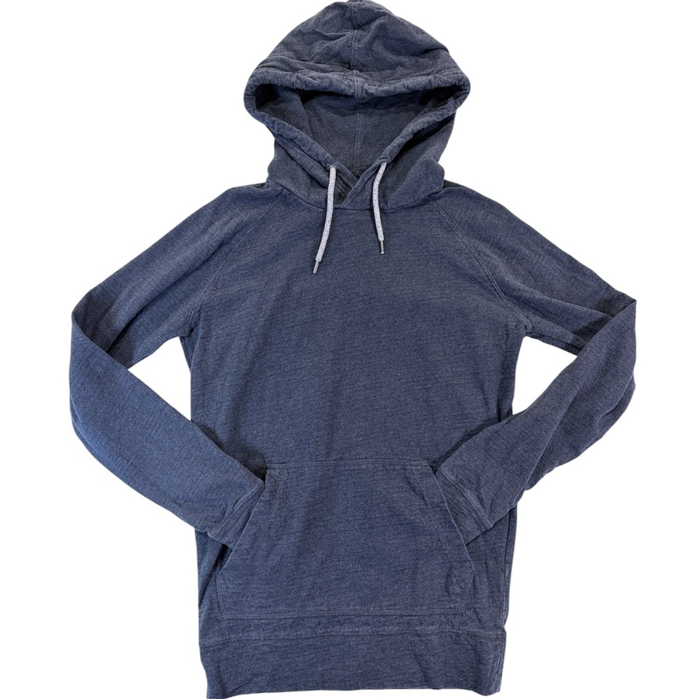 American Eagle Hoodie Mens XS Blue Raglan Long Sleeve Pullover